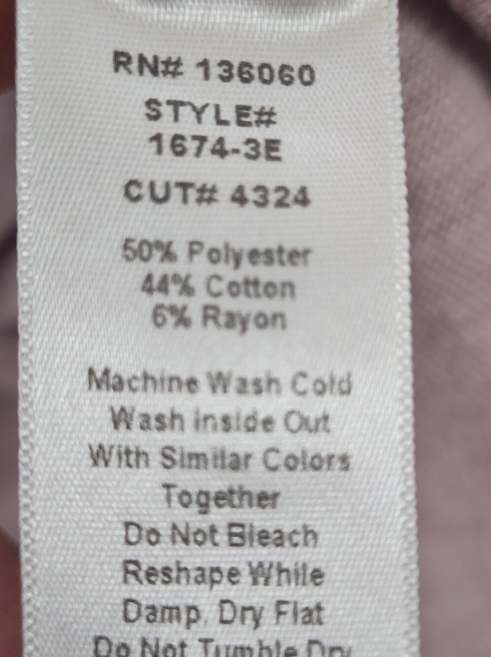 Project Social T Washed Mauve V-Neck Short Sleeve Tee - Picture 7 of 7